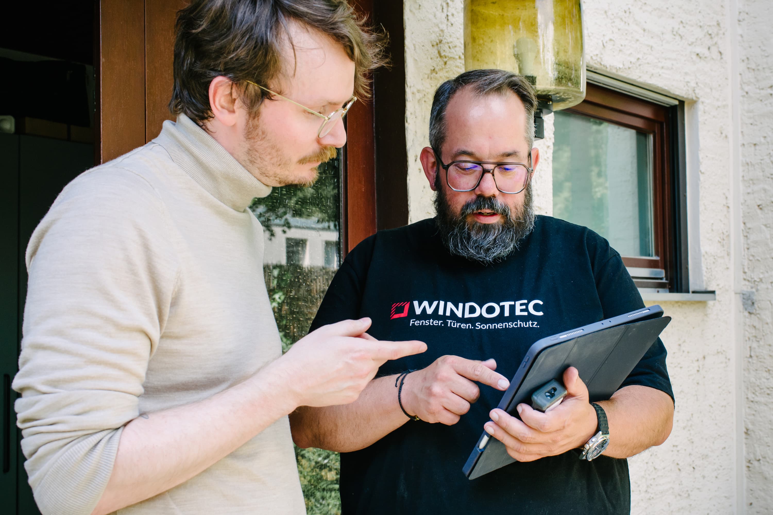 Windotec, Aufmessen beim Kunden